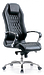 Кресло Бюрократ AURA/BLACK (Office chair _Aura black leather cross aluminum)