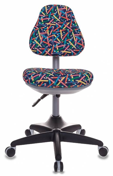 Кресло Бюрократ KD-2/G/PENCIL-BL (Children chair KD-2 blue pencils cross plastic) артикул 263510Si-1 фото 3