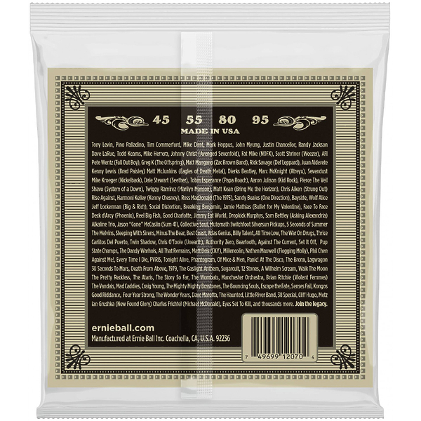 Струны для акустической бас-гитары Ernie Ball 2070 Earthwood Acoustic Bass артикул 291140Si-1 фото 3