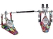 Педаль TAMA IRON COBRA HP900RWMPR Rolling Glide Twin Pedal, Psychedelic Rainbow