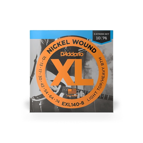 Струны для 8-струнной электрогитары D'Addario EXL140-8 артикул 308164Si-1