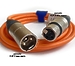 Кабель микрофонный GS-PRO XLR3F-XLR3M (orange) 1,5 метра