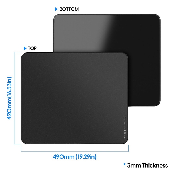 Игровой коврик Pulsar ES1 Mouse Pad 3mm XL 490x420 Black артикул 314936Si-1 фото 5