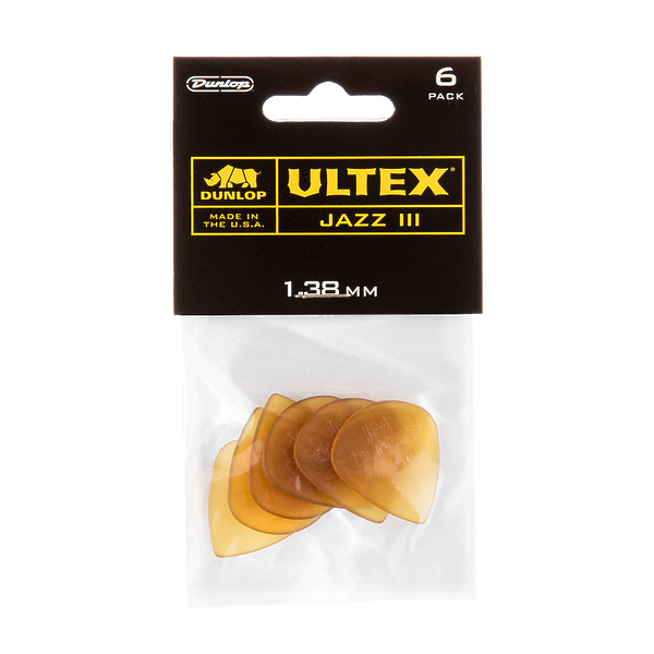 Медиаторы Dunlop 427P138 Ultex Jazz III (6 шт) артикул 319601Si-1