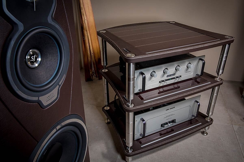 Стойка под Hi-Fi Bassocontinuo Accordeon XL 4 B Wenge Нижняя полка артикул 176288Si-1 фото 5