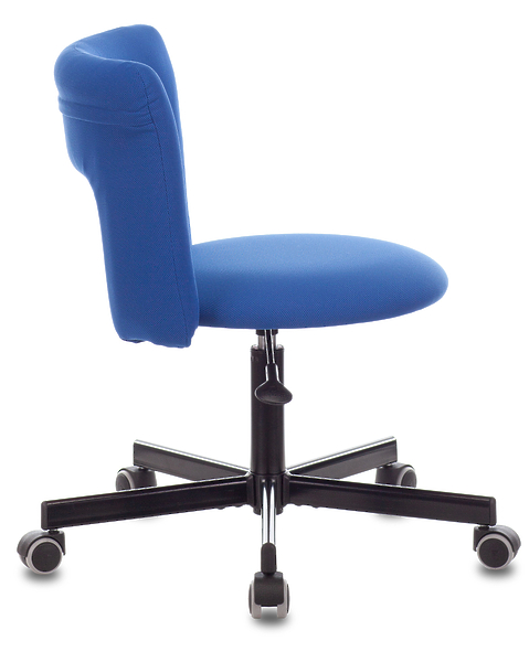 Кресло Бюрократ KF-1M/INDIGO (Office chair KF-1M blue 26-21 cross metal черный) артикул 263501Si-1 фото 4