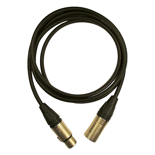Кабель микрофонный GS-PRO XLR3F-XLR3M (black) 15 метров артикул 246014Si-1