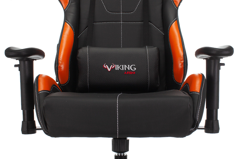 Кресло Zombie VIKING 5 AERO ORANGE (Game chair VIKING 5 AERO black/orange eco.leather headrest cross plastic) артикул 263471Si-1 фото 16