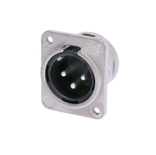 Разъем Neutrik NC3MDM3-L-1 артикул 283607Si-1