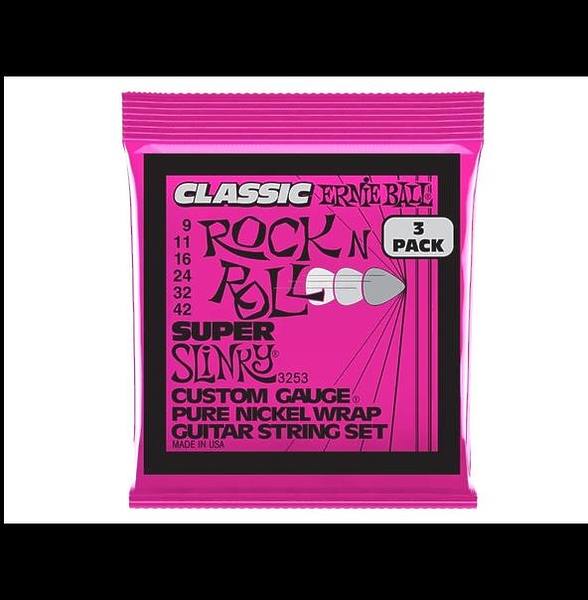 Струны для электрогитары Ernie Ball 3253 Super Slinky Classic RnR Pure артикул 291397Si-1
