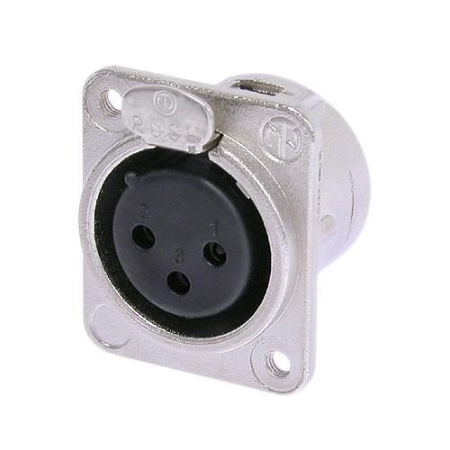 Разъем XLR Neutrik NC3FDM3-L-1 артикул 220336Si-1