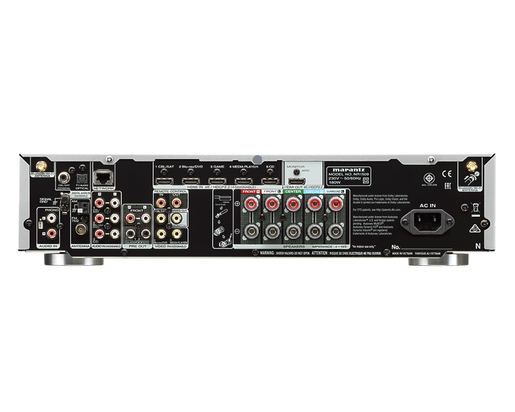 AV ресивер Marantz NR1509 silver/gold артикул 179083Si-1 фото 5