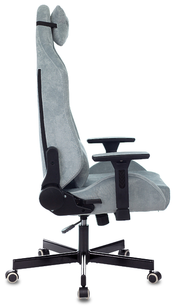 Кресло Knight N1 SKY (Game chair Knight N1 Fabric grey/l.blue Light-28 headrest cross metal) артикул 263337Si-1 фото 12