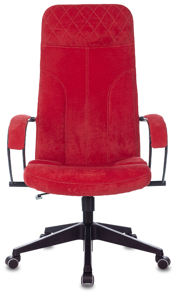 Кресло Бюрократ CH-608/FABRIC-RED (Office chair CH-608Fabric red Velvet 88 cross plastic) артикул 263276Si-1 фото 3