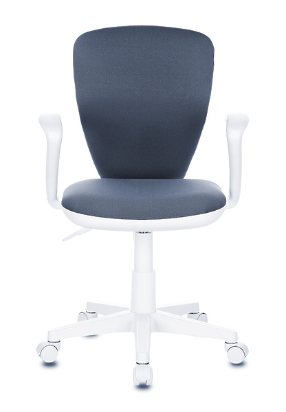 Кресло Бюрократ KD-W10AXSN/26-25 (Children chair KD-W10AXSN grey 26-25 cross plastic plastik белый) артикул 263306Si-1 фото 3