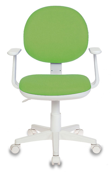 Кресло Бюрократ CH-W356AXSN/15-118 (Children chair Ch-W356AXSN l-green 15-118 cross plastic plastik белый) артикул 263263Si-1 фото 3