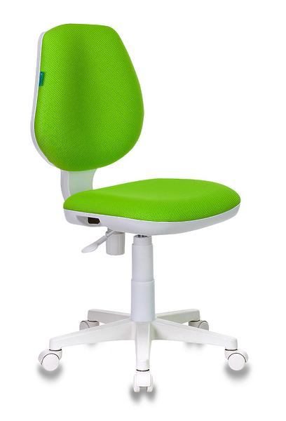 Кресло Бюрократ CH-W213/TW-18 (Children chair CH-W213 l-green TW-18 cross plastic plastik белый) артикул 263240Si-1