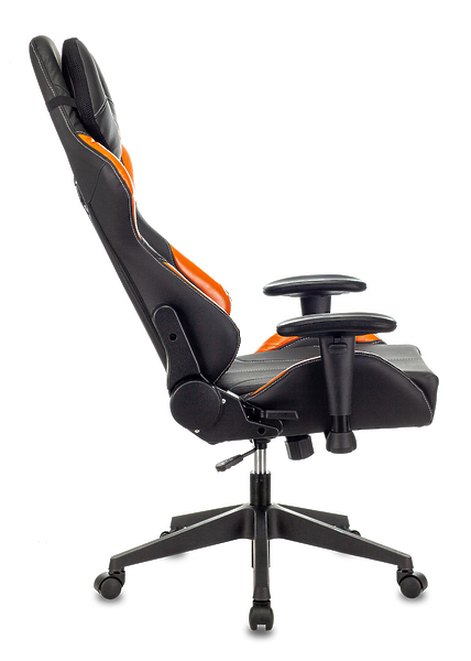 Кресло Zombie VIKING 5 AERO ORANGE (Game chair VIKING 5 AERO black/orange eco.leather headrest cross plastic) артикул 263471Si-1 фото 15