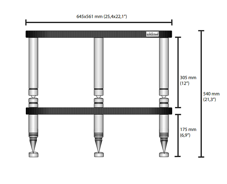 Стенд Solidsteel HS-2 Glossy White артикул 236687Si-1 фото 3