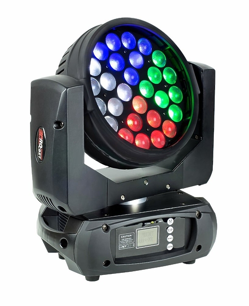 Cветодиодный вращающийся прожектор PROCBET WASH 28-12Z RGBWA+UV артикул 266910Si-1