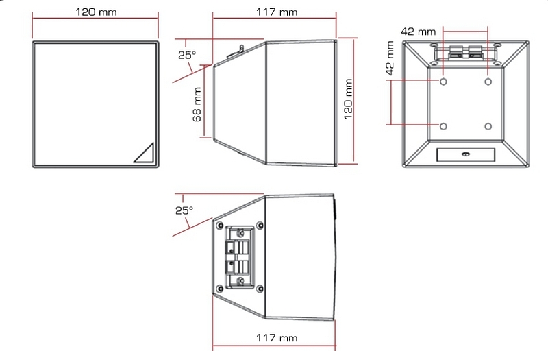 Акустическая система Ecler AMBIT 103 WH артикул 149471Si-1 фото 4