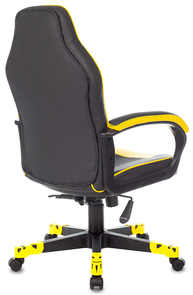 Кресло Zombie GAME 17 YELL (Game chair GAME 17 black/yellow textile/eco.leather cross plastic) артикул 263204Si-1 фото 10