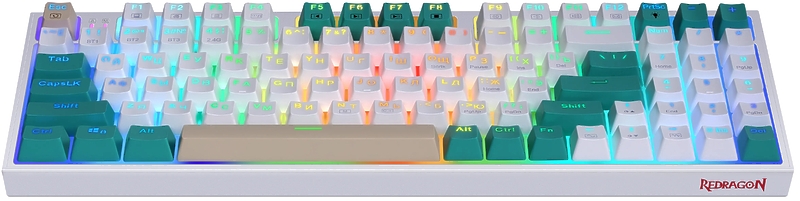 Игровая беспроводная клавиатура Redragon VEIGAR бело-голубая артикул 324017Si-1 фото 6