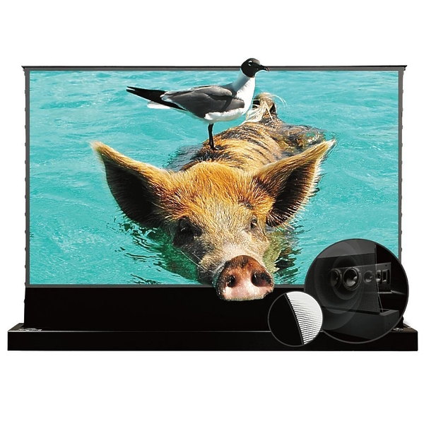 Напольный корпусный ALR-экран VividStorm S-Pro-P-Black-72 артикул 318118Si-1