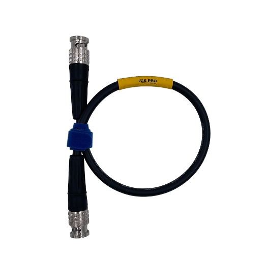 Кабель мобильный/сценический GS-PRO 12G SDI BNC-BNC (black) 0,2 метра артикул 313830Si-1