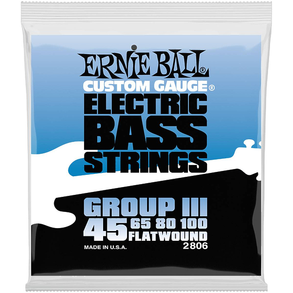 Струны для бас-гитары Ernie Ball 2806 Flatwound Bass Group III артикул 291149Si-1