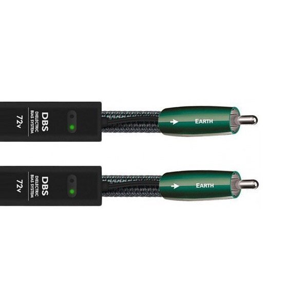 Кабель межблочный аудио AudioQuest Earth RCA-RCA 0.75m артикул 186017Si-1