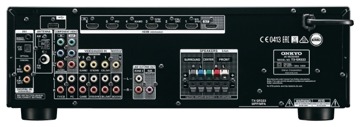 AV ресивер Onkyo TX-SR333 silver артикул 111990Si-1 фото 4