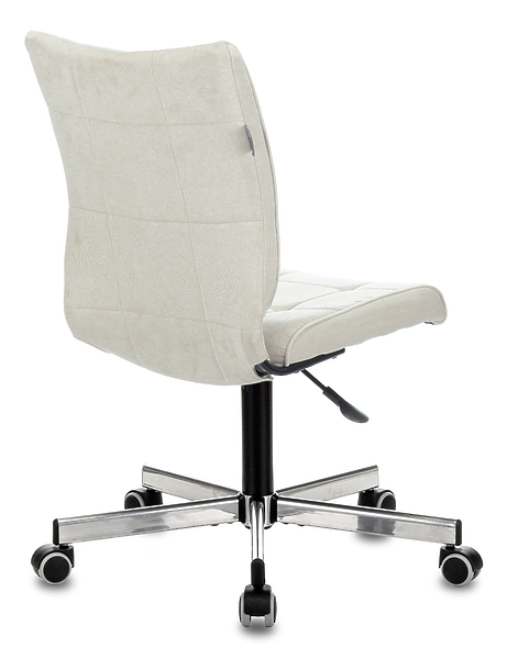 Кресло Бюрократ CH-330M/VELV20 (Office chair CH-330M milky Velvet 20 cross metal хром) артикул 263322Si-1 фото 5