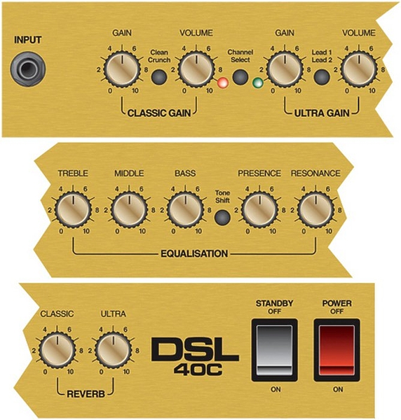 Комбо усилитель MARSHALL DSL40C артикул 131406Si-1 фото 6