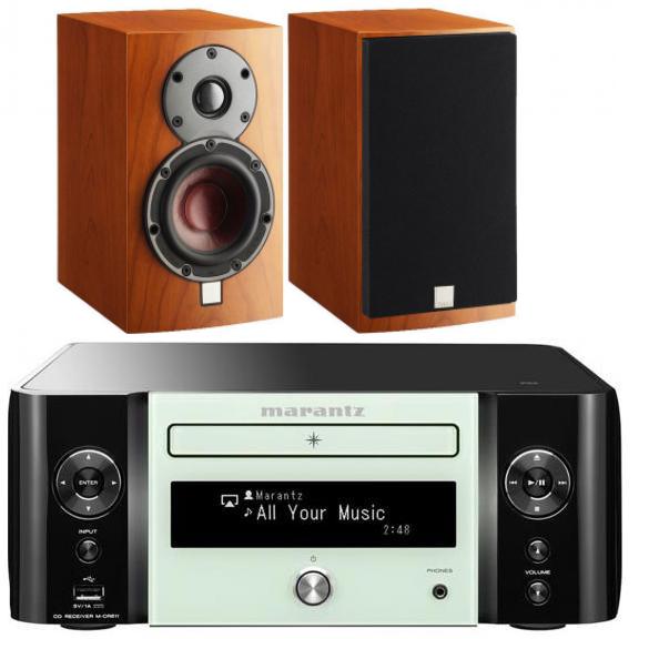 Стереокомплект Marantz M-CR611 green + Dali Menuet Cherry артикул 135112Si-1