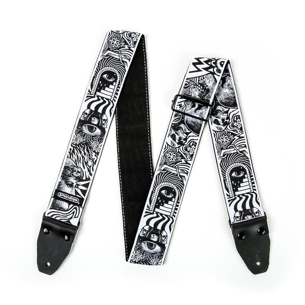 Ремень для гитары Dunlop ILD04 I Love Dust Skulls артикул 279687Si-1