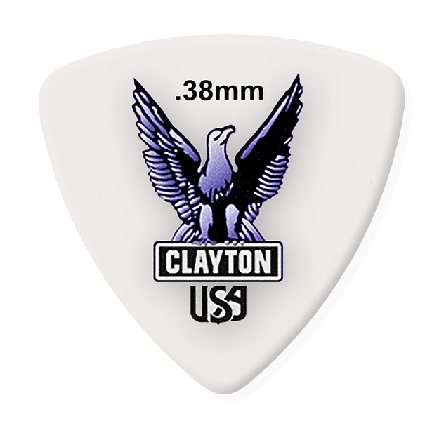 Медиаторы CLAYTON RT38/12 - 0.38 mm ACETAL polymer широкие 12 шт артикул 290646Si-1