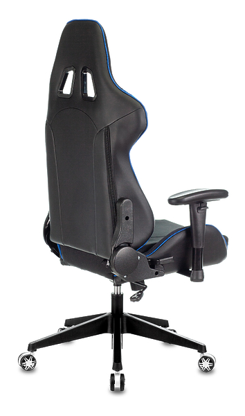 Кресло Zombie VIKING 4 AERO BLUE (Game chair VIKING 4 AERO black/blue textile/eco.leather headrest cross plastic) артикул 263280Si-1 фото 8