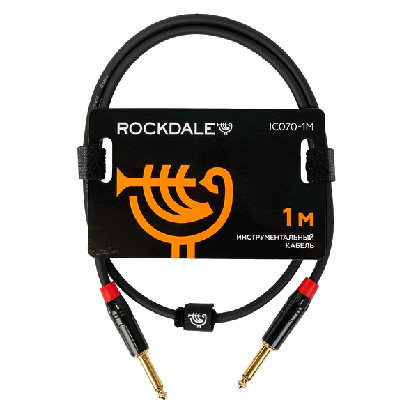 Инструментальный кабель ROCKDALE IC070-1M Black артикул 275673Si-1