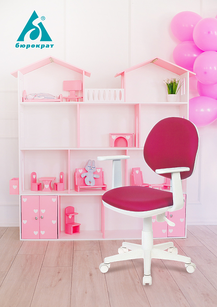 Кресло Бюрократ CH-W356AXSN/15-107 (Children chair CH-W356AXSN blue 15-107 cross plastic plastik белый) артикул 263421Si-1 фото 5