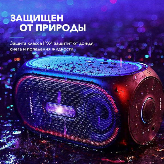 Портативная акустика Soundcore by Anker Rave+ артикул 267086Si-1 фото 4