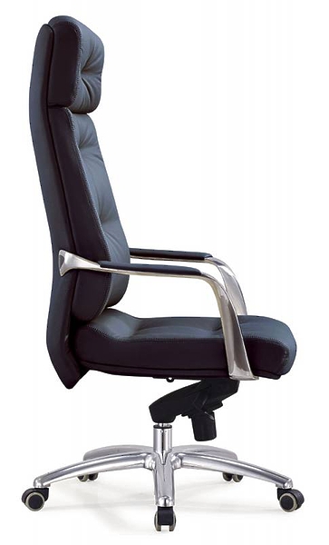 Кресло Бюрократ _DAO/BLACK (Office chair _DAO black leather cross aluminum) артикул 263508Si-1 фото 4