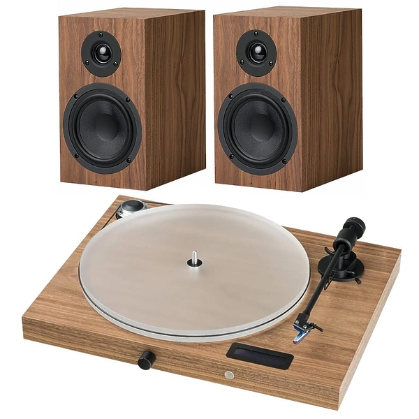 Виниловый проигрыватель Pro-Ject Juke Box S2 Stereo Set Walnut артикул 255412Si-1