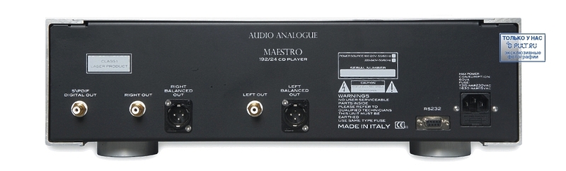 CD проигрыватель Audio Analogue Paganini 192/24 Rev2.0 black артикул 380061FV-1 фото 3