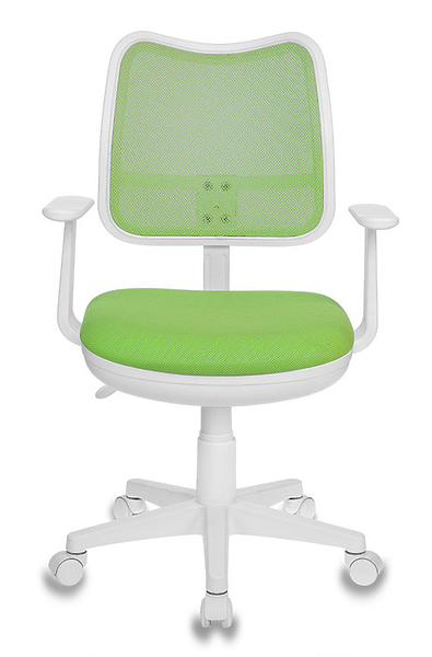 Кресло Бюрократ CH-W797/SD/TW-18 (Children chair Ch-W797 l-green TW-03A seatl-green TW-18 mesh/fabric cross plastic plastik б) артикул 263211Si-1 фото 4