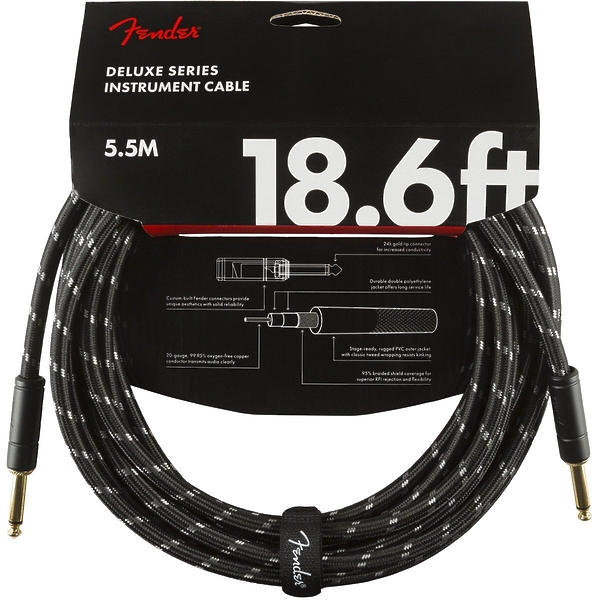 Инструментальный кабель FENDER DELUXE 18.6' INST CBL BTWD артикул 198108Si-1