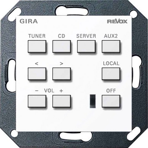 Настенная панель управления Revox M218 GIRA E22 (глянцевый белый) артикул 104105FV-1