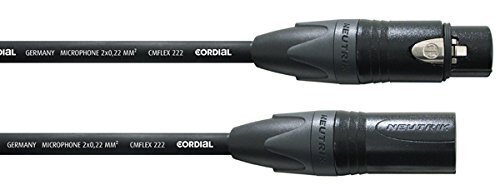 XLR кабель Cordial CIM 5 FM XLR female/XLR male 5.0 м черный артикул 131711Si-1