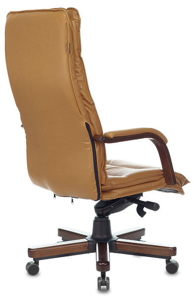 Кресло Бюрократ T-9927WALNUT/MUSTARD (Office chair T-9927WALNUT mustard leather cross metal/wood) артикул 263479Si-1 фото 10