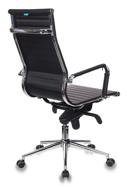 Кресло Бюрократ CH-883MB/BLACK (Office chair CH-883MB black eco.leather cross metal хром) артикул 263410Si-1 фото 5